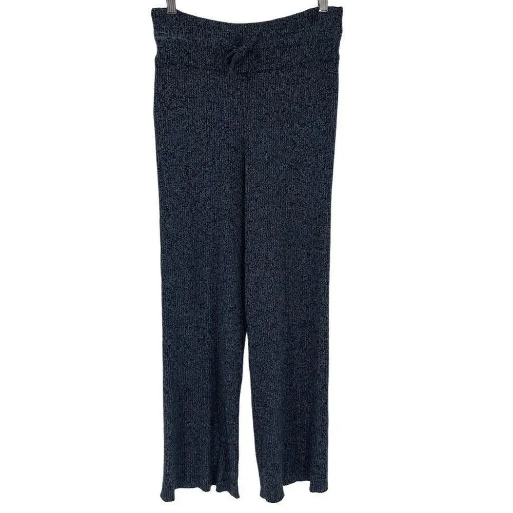 Athleta Reverie Sweater‎ Pant Blue Wicking Breathable Wide Leg Women Small Warm